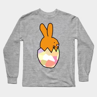 Gold Bunny Hatching from Easter Egg Long Sleeve T-Shirt